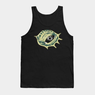 Green Sea Tutle Eye Area Watercolor ANIMAL-4 Tank Top